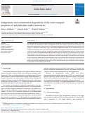 Cover page: Temperature and concentration dependence of the ionic transport properties of poly(ethylene oxide) electrolytes