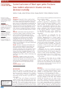 Cover page: Current outcomes of blunt open pelvic fractures: how modern advances in trauma care may decrease mortality