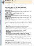 Cover page: Nicotine metabolism and addiction among adolescent smokers.