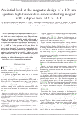 Cover page: An Initial Look at the Magnetic Design of a 150 mm Aperture High-Temperature Superconducting Magnet With a Dipole Field of 8 to 10 T