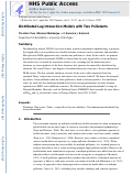 Cover page: Distributed Lag Interaction Models with Two Pollutants.