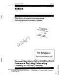 Cover page: SEEDIS (Socio-Economic-Environmental-Demographic Information System)