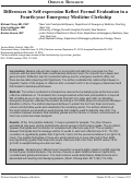 Cover page: Differences in Self-expression Reflect Formal Evaluation in a Fourth-year Emergency Medicine Clerkship