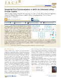 Cover page of Sequential Pore Functionalization in MOFs for Enhanced Carbon Dioxide Capture