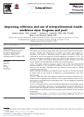 Cover page: Improving collection and use of interprofessional health workforce data: Progress and peril