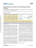 Cover page: Molecular Dynamics Simulations of Perylenediimide DNA Base Surrogates