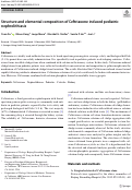 Cover page: Structure and elemental composition of Ceftriaxone induced pediatric nephrolithiasis