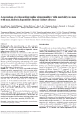 Cover page: Association of echocardiographic abnormalities with mortality in men with non-dialysis-dependent chronic kidney disease