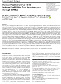 Cover page: Human Papillomavirus 16 E6 Induces FoxM1B in Oral Keratinocytes through GRHL2