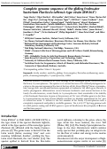 Cover page: Complete genome sequence of the gliding freshwater bacterium Fluviicola taffensis type strain (RW262T)