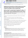 Cover page: Neighborhood characteristics and ideal cardiovascular health among Black adults: results from the Morehouse-Emory Cardiovascular (MECA) Center for Health Equity