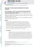 Cover page: Tension pneumomediastinum from opioid inhalation