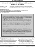 Cover page: 48-year-old with Altered Mental Status and Respiratory Failure: A Case Report