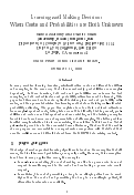 Cover page: Learning and Making Decisions When Costs and Probabilities are Both Unknown