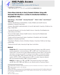 Cover page: Pulse wave velocity in early-treated children living with perinatal HIV infection is similar to uninfected children