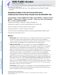 Cover page: Integrating Quality of Life and Survival Outcomes in Cardiovascular Clinical Trials.