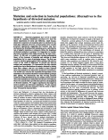 Cover page: Mutation and selection in bacterial populations: alternatives to the hypothesis of directed mutation.