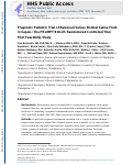 Cover page: Pragmatic Pediatric Trial of Balanced Versus Normal Saline Fluid in Sepsis: The PRoMPT BOLUS Randomized Controlled Trial Pilot Feasibility Study