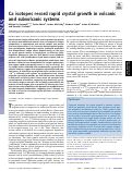 Cover page: Ca isotopes record rapid crystal growth in volcanic and subvolcanic systems