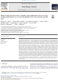 Cover page: White matter microstructure correlates with mathematics but not word reading performance in 13-year-old children born very preterm and full-term.