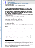 Cover page: A photo‐based communication intervention to promote diet‐related discussions among older adults with multi‐morbidity