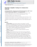 Cover page: Disparities in hepatitis C testing in U.S. veterans born 1945–1965