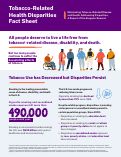 Cover page of Tobacco-Related Health Disparities Fact Sheet