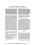 Cover page: Phase I trial of retinol in cancer patients.