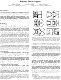 Cover page: Refolding planar polygons