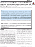 Cover page: Identification of Novel Factors Involved in Modulating Motility of Salmonella enterica Serotype Typhimurium