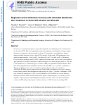 Cover page: Regional cortical thickness recovery with extended abstinence after treatment in those with alcohol use disorder.