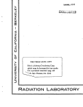 Cover page: THE HEAT OF SOLUTION OF NEPTUNIUM METAL AND THE HEATS OF FORMATION OF SOME NEPTUNIUM CHLORIDES. A MICROCALORIMETER FOR HEAT OF SOLUTION MEASUREMENTS