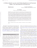 Cover page: A diffusion model account of the relationship between the emotional flanker task and rumination and depression.