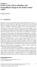 Cover page: Exotic Goods, Chivay Obsidian, and Sociopolitical Change in the South-Central Andes