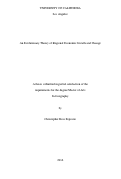 Cover page: An Evolutionary Theory of Regional Economic Growth and Change