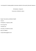 Cover page: A framework for treating DSM‐5 alternative model for personality disorder features