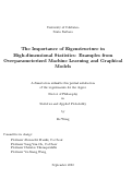 Cover page: The Importance of Eigenstructure in High-dimensional Statistics: Examples from Overparameterized Machine Learning and Graphical Models