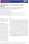 Cover page: Circulating IGFBP‐2: a novel biomarker for incident dementia