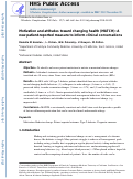 Cover page: Motivation and attitudes toward changing health (MATCH): A new patient-reported measure to inform clinical conversations