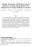 Cover page: Stronger instruments and refined covariate balance in an observational study of the effectiveness of prompt admission to intensive care units