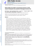 Cover page: Multi-peptide presentation and hydrogel mechanics jointly enhance therapeutic duo-potential of entrapped stromal cells