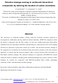 Cover page: Selective damage sensing in multiscale hierarchical composites by tailoring the location of carbon nanotubes