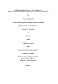 Cover page: Children's Mental Health in the United States: The Development of Child Psychiatry at Johns Hopkins, 1890-1945