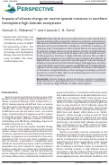 Cover page: Impacts of climate change on marine species invasions in northern hemisphere high-latitude ecosystems