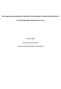 Cover page: Development of an analytical solution for thermal single-well injection-withdrawal
tests in horizontally fractured reservoirs