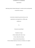 Cover page: Identifying Transfer Student Subgroups by Academic and Social Adjustment: A Latent Class Analysis