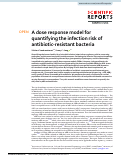 Cover page: A dose response model for quantifying the infection risk of antibiotic-resistant bacteria