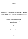 Cover page: 'Junction-Level' Heterogeneous Integration of III-V Materials with Si CMOS for Novel Asymmetric Field-Effect Transistors
