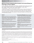 Cover page: Multiview Cluster Analysis Identifies Variable Corticosteroid Response Phenotypes in Severe Asthma