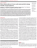 Cover page: Direct observations of cross-scale wave-particle energy transfer in space plasmas.